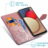 imoshion Etui de téléphone portefeuille Mandala Samsung Galaxy A03s - Rose or