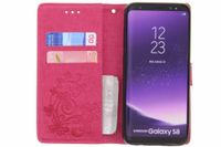 Etui de téléphone Fleurs de Trèfle Samsung Galaxy S8 - Rose