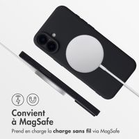 imoshion Coque Couleur avec MagSafe Apple iPhone 16 - Noir