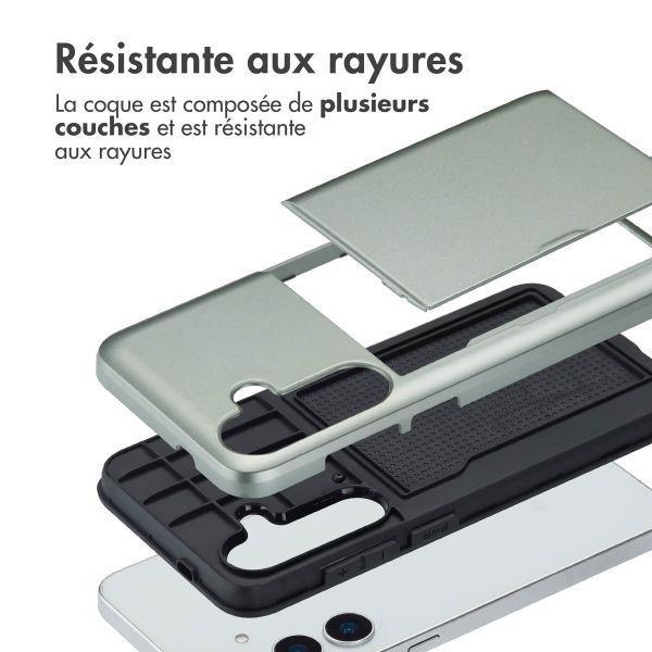 imoshion Coque arrière avec porte-cartes Samsung Galaxy S25 Plus - Vert