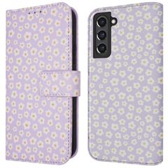 imoshion Étui de télephone portefeuille Design Samsung Galaxy S21 FE - White Daisy