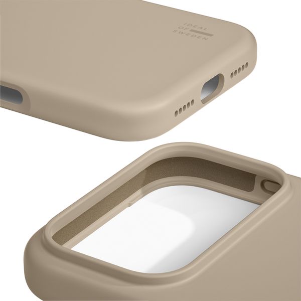 iDeal of Sweden Coque en silicone avec MagSafe Apple iPhone 17 Pro - Beige
