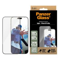 PanzerGlass Protection d'écran Ultra-Wide Fit Anti-bactérienne iPhone 16 Pro Max