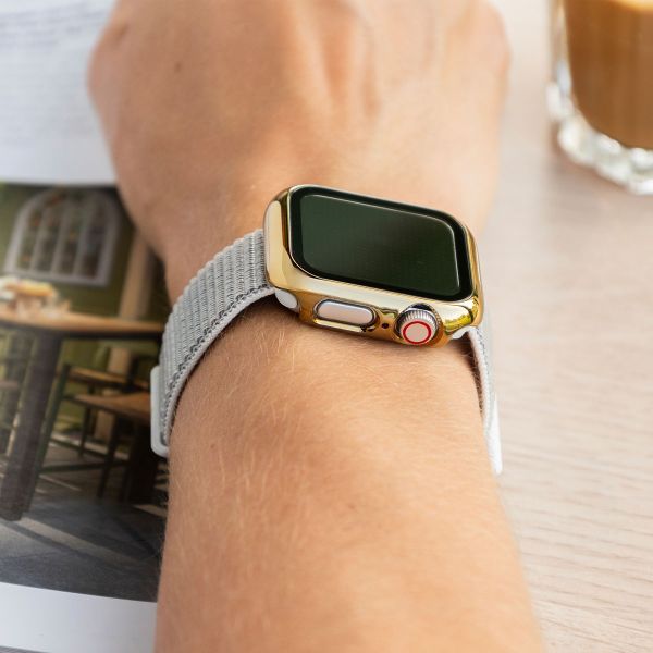 imoshion Coque rigide brillante à couverture complète Apple Watch 7 / 8 / 9 - 45 mm - Doré