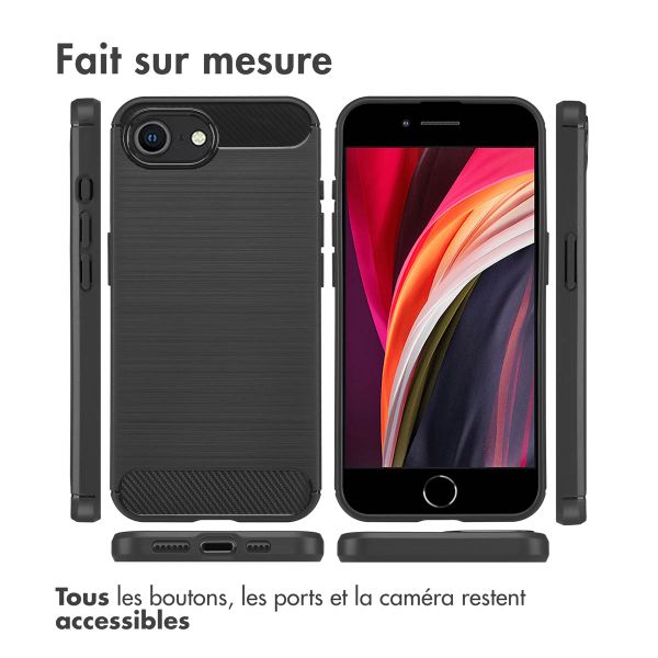 imoshion Coque Brushed Apple iPhone 16e - Noir