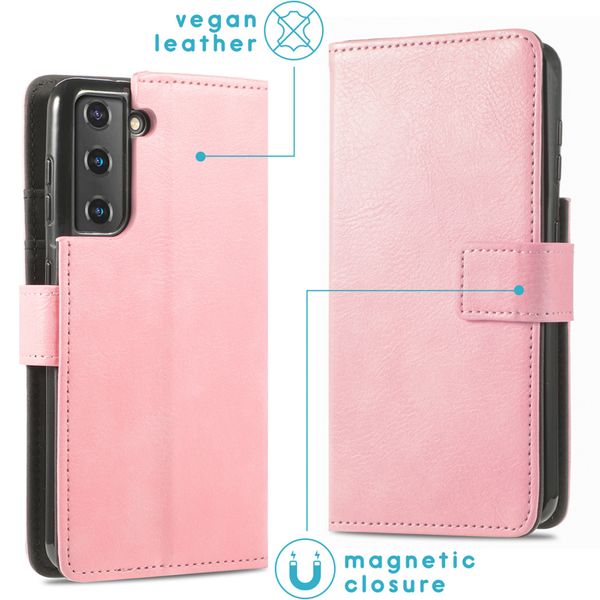 imoshion Étui de télephone portefeuille de luxe Samsung Galaxy S21 - Rose