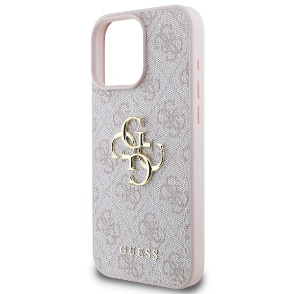 Guess Coque 4G Metal Logo iPhone 16 Pro Max - Rose