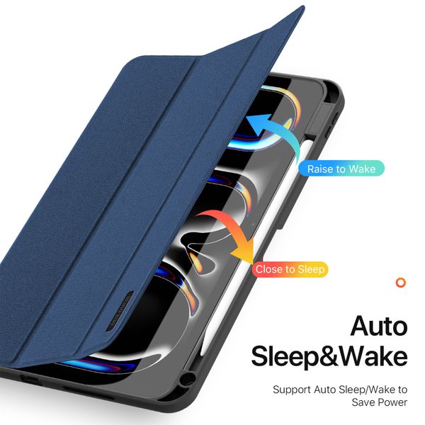 Dux Ducis Coque tablette Domo Apple iPad Pro 11 (2025) M5 / (2024) M4 - Bleu foncé