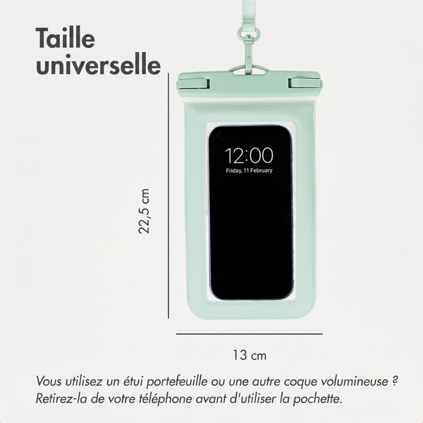 imoshion Floating Waterproof Pouch - Coque de téléphone universelle étanche - Vert menthe