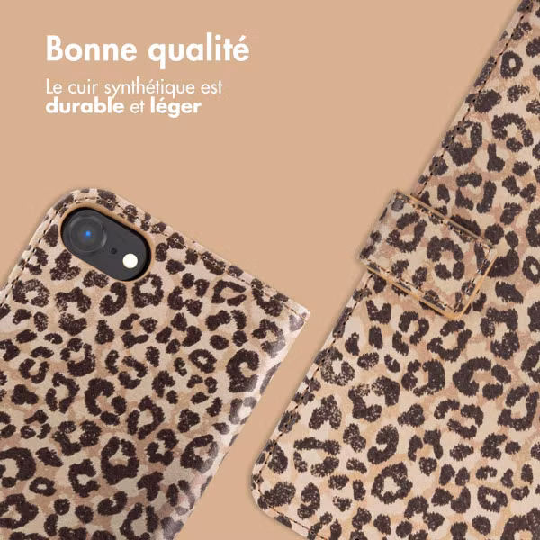 imoshion Étui de télephone portefeuille Design Apple iPhone 16e - Leopard Mood