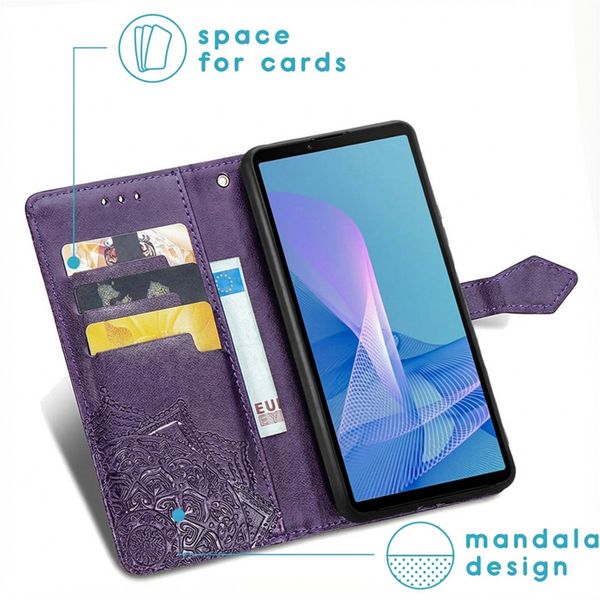 imoshion Etui de télephone Mandala Sony Xperia 10 III - Violet