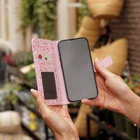 imoshion Étui de télephone portefeuille Design Apple iPhone SE (2022 / 2020) / 8 / 7 / 6(s) - Blush Berries