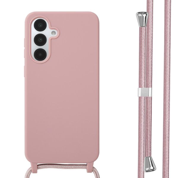 imoshion Coque en silicone avec cordon Samsung Galaxy A36 - Sand Pink