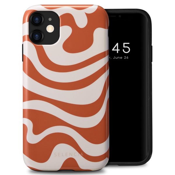Selencia Coque arrière Vivid Apple iPhone 11 - Dream Swirl Orange