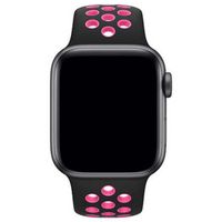 Apple Bracelet Nike Sport Apple Watch Series 1 t/m 9 / SE (38/40/41 mm) | Series 10 / 11 (42 mm) - Black / Pink Blast