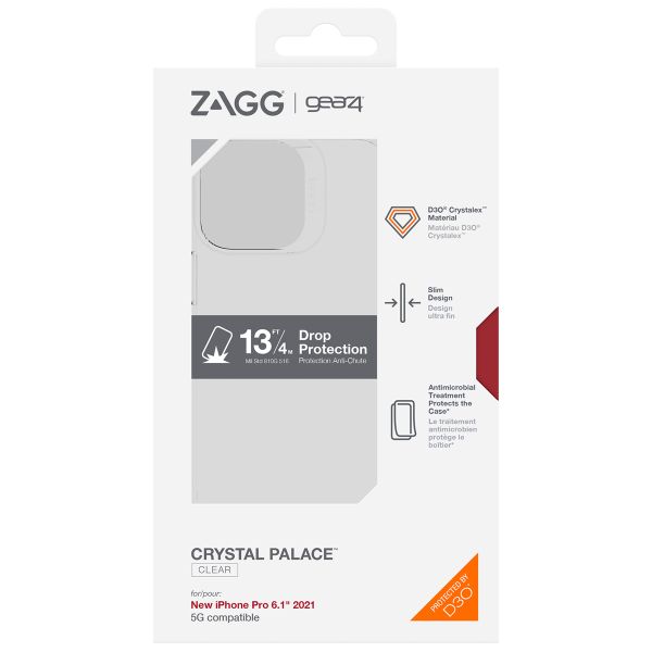 ZAGG Coque Crystal Palace iPhone 13 Pro - Transparent