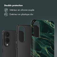 Selencia Coque arrière Vivid Samsung Galaxy S25 Edge - Chic Marble Quartz