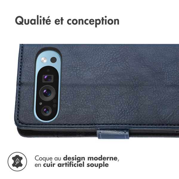 imoshion Étui de téléphone portefeuille Google Pixel 9 / 9 Pro - Bleu foncé