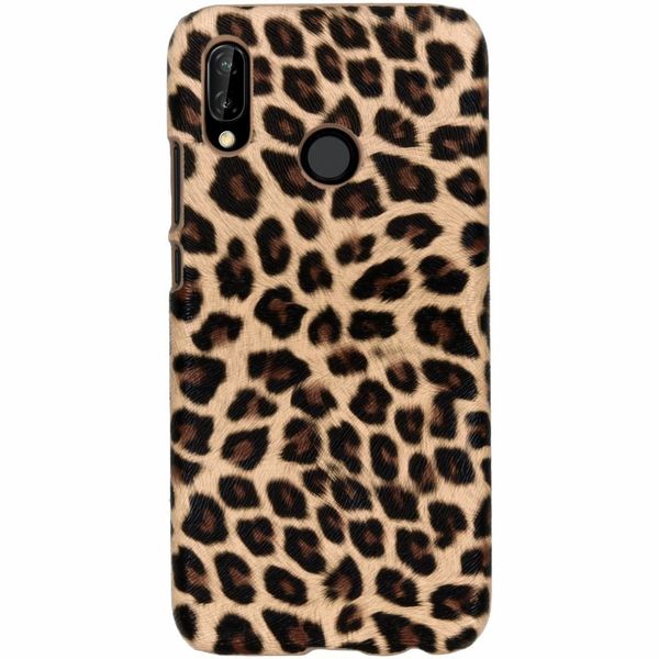 Coque au motif léopard Huawei P20 Lite - Brun