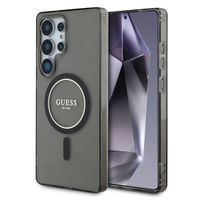 Guess Coque MagSafe IML Glitter Gradient Samsung Galaxy S25 Ultra - Noir