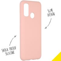 Accezz Coque Liquid Silicone Huawei P Smart (2020) - Rose