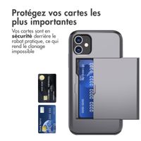imoshion Coque arrière avec porte-cartes Apple iPhone 11 - Gris