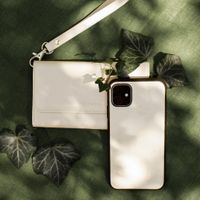 Selencia Serpent Clutch amovible Tierra iPhone 11 - Blanc