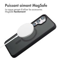 Accezz Coque Givrée Robuste avec MagSafe Samsung Galaxy S25 Plus - Noir