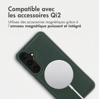 Accezz Coque arrière Edge avec MagSafe Samsung Galaxy S25 - Vert