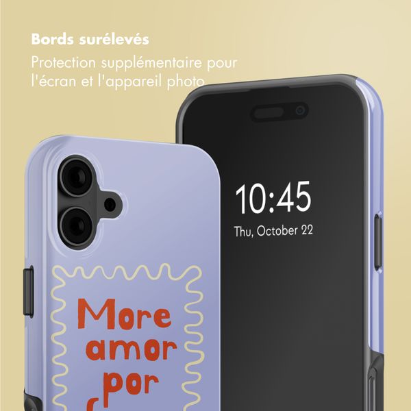 Selencia Coque arrière Vivid avec MagSafe Apple iPhone 16 - More Amor