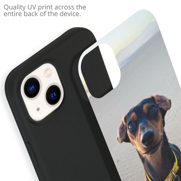 Concevez votre propre coque en gel iPhone 14 - Noir