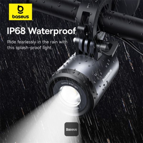 Baseus Support de Téléphone PrimeTrip avec Lampe de vélo - Magnétique - Universel - Cosmic Black