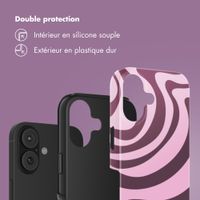 Selencia Coque arrière Vivid Apple iPhone 17 - Wavy Swirl Pink Plum