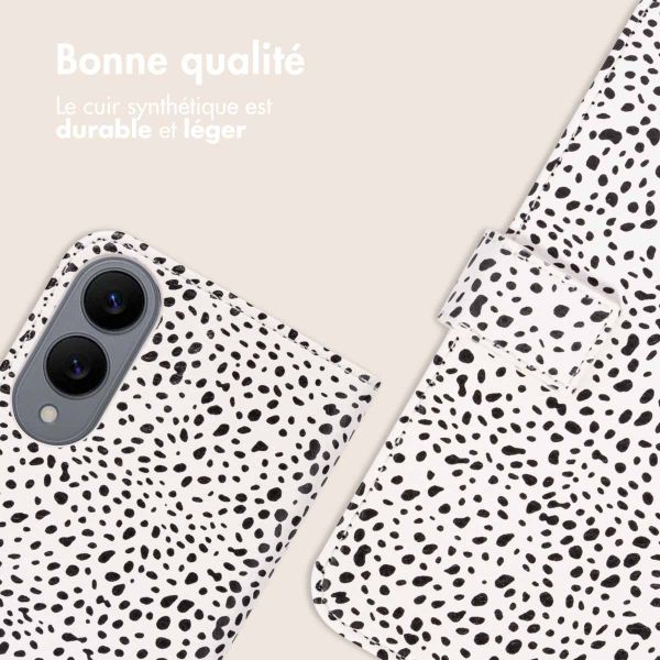 imoshion Étui de télephone portefeuille Design Samsung Galaxy S25 Edge - Desert Dots