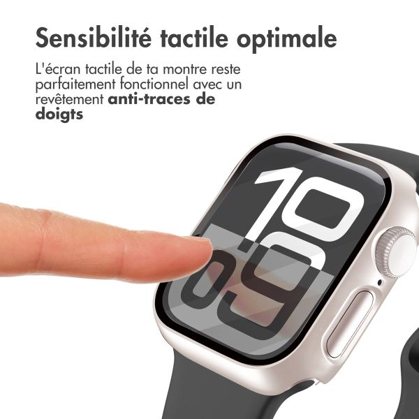 imoshion Coque rigide à couverture complète Apple Watch 10 / 11 - 46 mm - Starlight