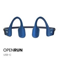 Shokz OpenRun - Modèle standard - Écouteurs sans fil Open-Ear - Conduction osseuse - Bleu