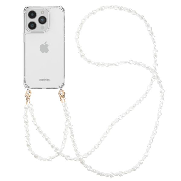 imoshion Coque avec dragonne + bracelet Apple iPhone 14 Pro Max - Perles Cœurs