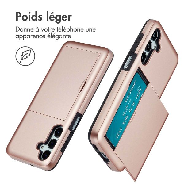 imoshion Coque arrière avec porte-cartes Samsung Galaxy A16 - Rose Doré