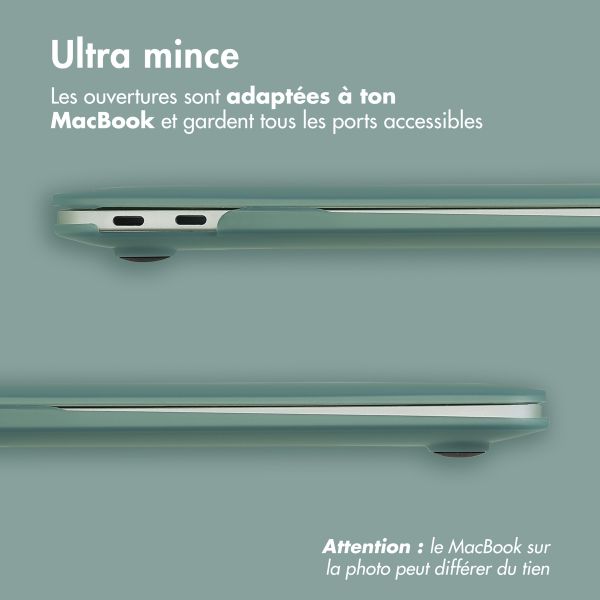 imoshion Coque Laptop MacBook Air 15 pouces (2023) Air 15 pouces (2024) M3 chip - A2941 / A3114 - Vert foncé