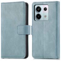 imoshion Étui de téléphone portefeuille Luxe Xiaomi Redmi Note 13 Pro (5G) / Poco X6 - Bleu clair