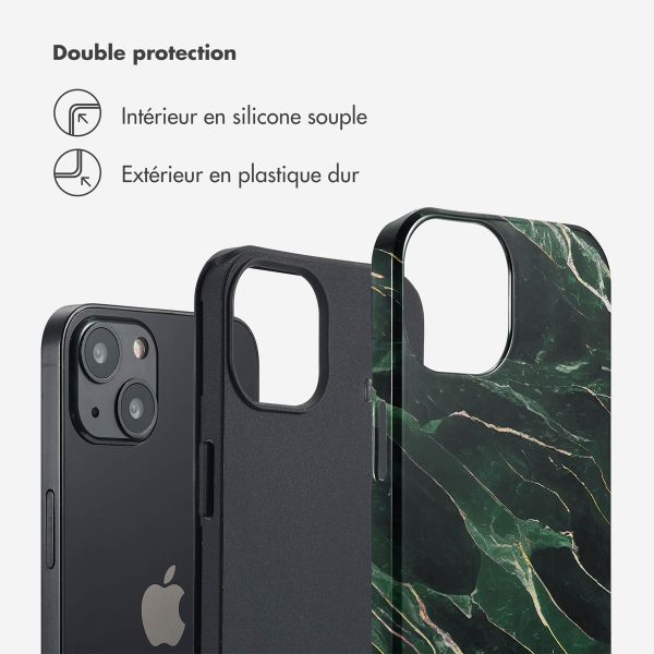 Selencia Coque arrière Vivid Tough iPhone 13 - Chic Marble Quartz