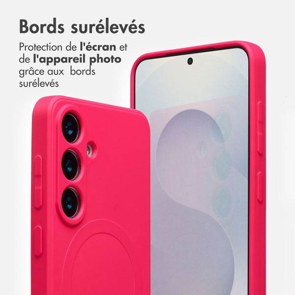 imoshion Coque Couleur avec MagSafe Samsung Galaxy S25 - Neon Pink