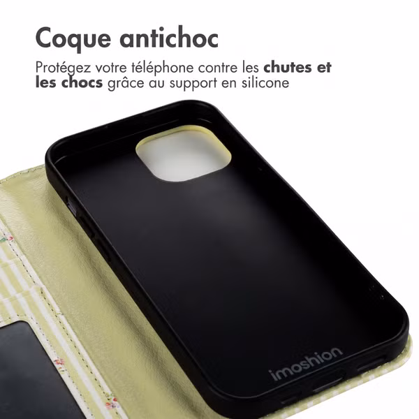 imoshion Étui de télephone portefeuille Design Apple iPhone 13 - Garden Stripes
