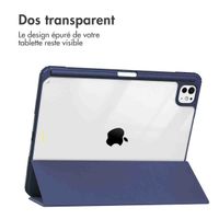imoshion Coque tablette rigide Trifold Apple iPad Pro 13 (2024) M4 - Bleu foncé