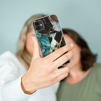 imoshion Coque Design Apple iPhone 13 Pro Max - Marble - Bleu