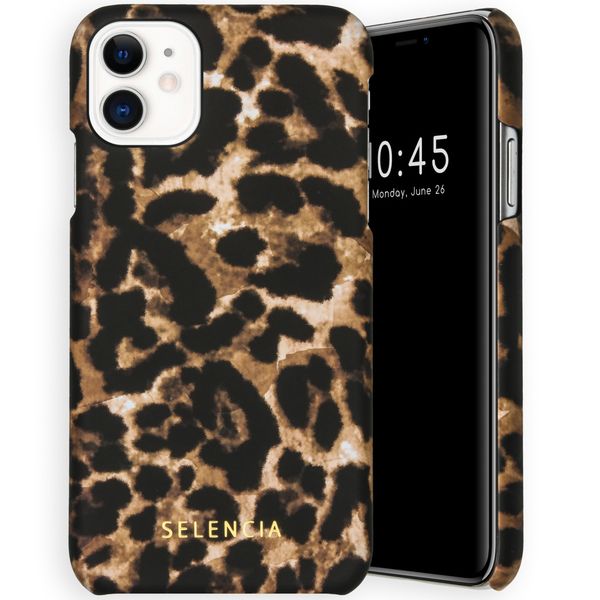 Selencia Coque Maya Fashion iPhone 11 - Brown Panther