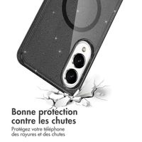 imoshion Coque Pailletée avec MagSafe Samsung Galaxy S25 Edge - Noir