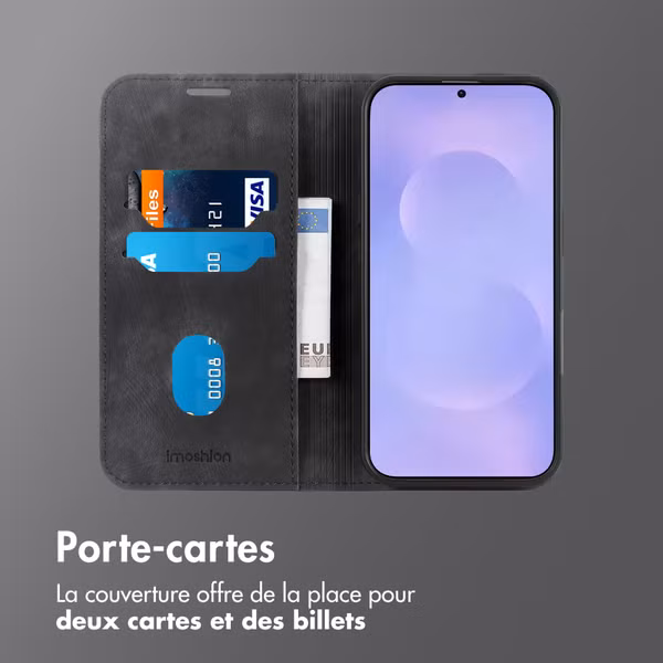 imoshion Étui de téléphone portefeuille Slim Samsung Galaxy S26 - Noir