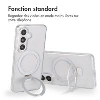 Accezz Coque Ring Stand avec MagSafe Samsung Galaxy S26 - Transparent