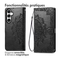 imoshion Etui de téléphone portefeuille Mandala Samsung Galaxy S23 FE - Noir